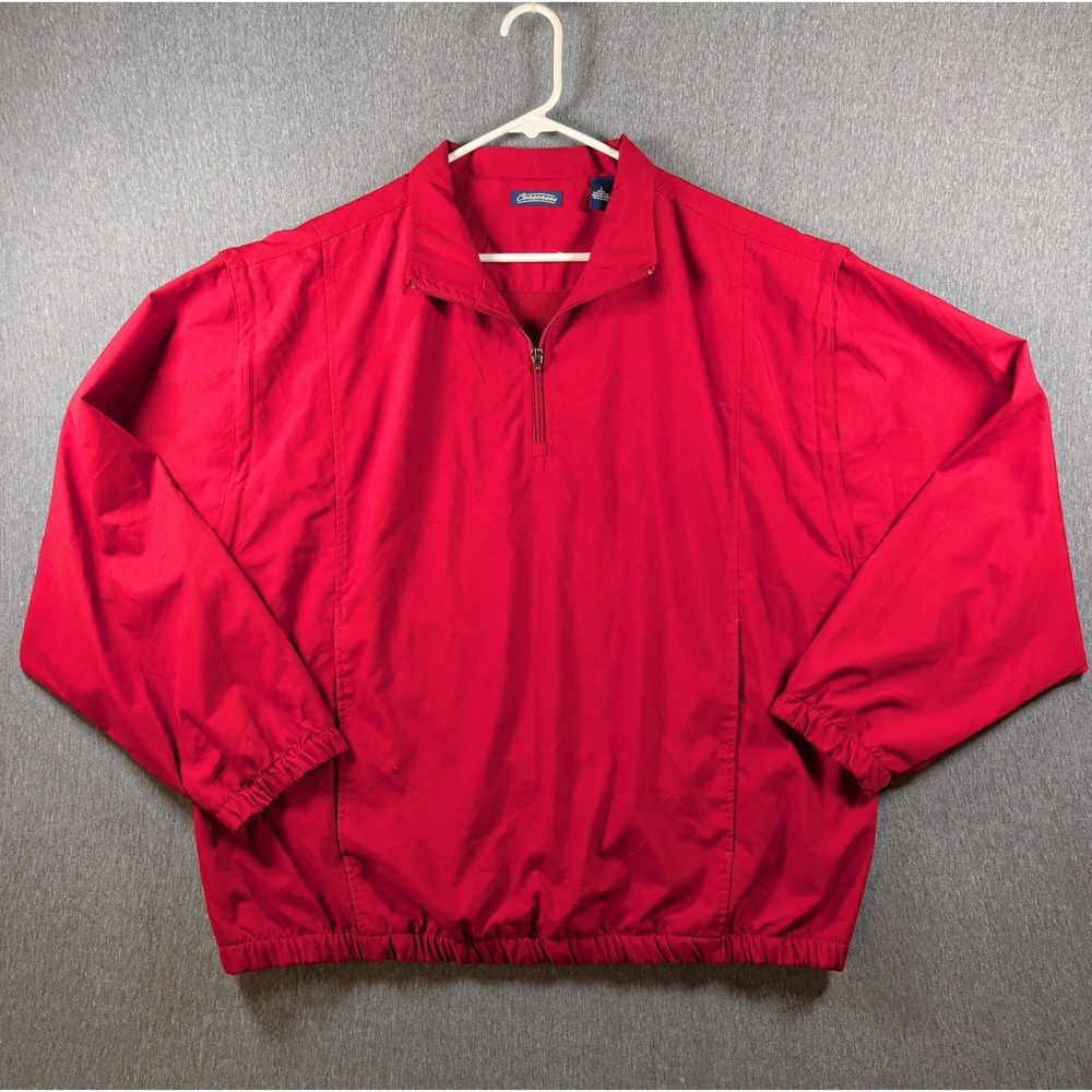 90s Zip Sleeve Pullover Rust Lightweight Windbreaker Jacket Vtg Sz L Consensus